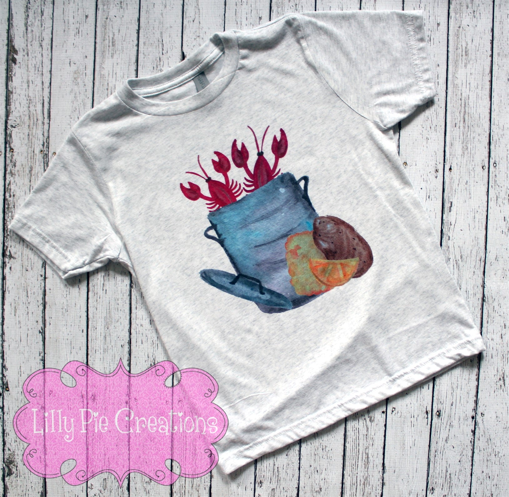 Kids Personalized Crawfish Boil T Shirt