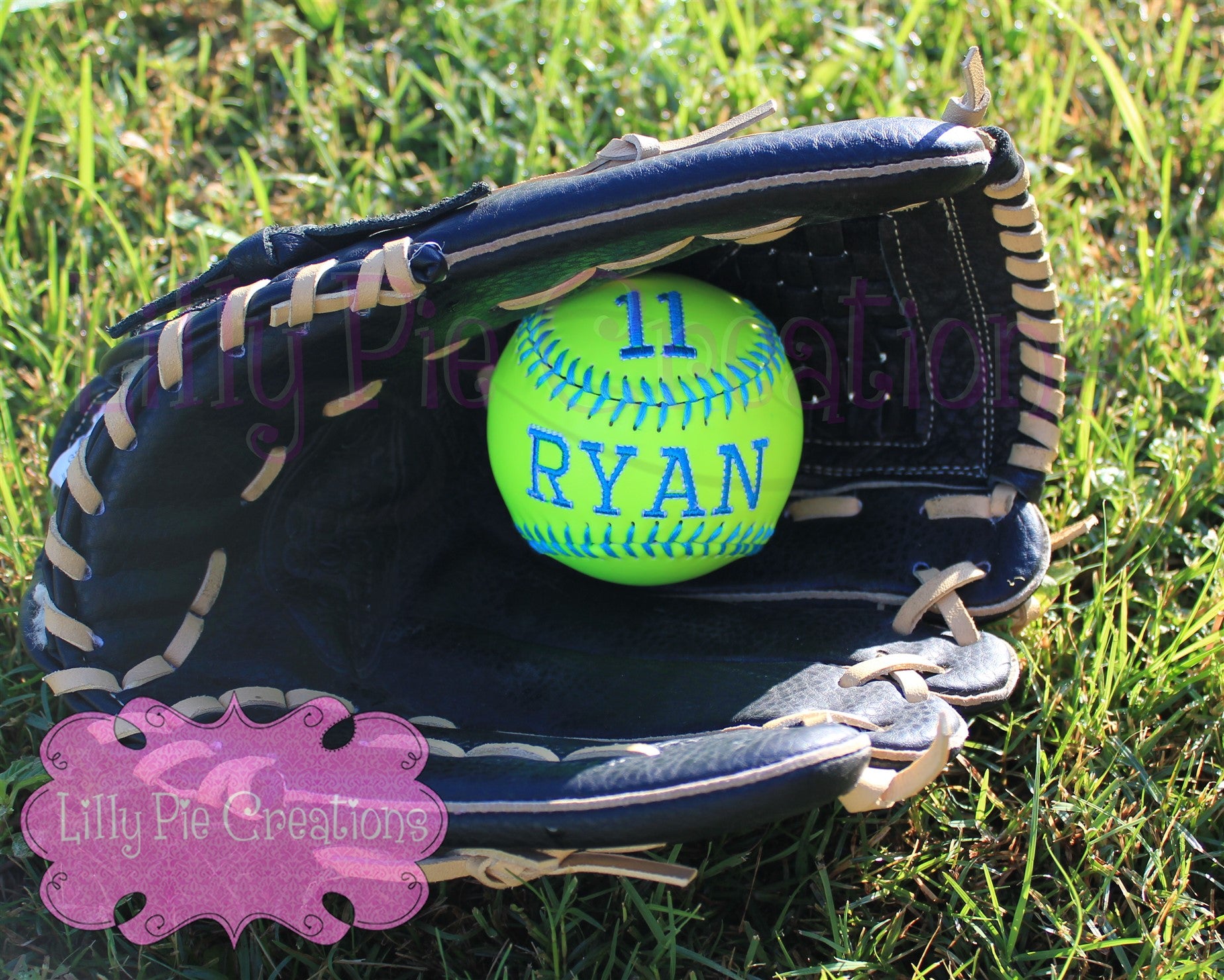 Custom Embroidered Softball- Custom Softball Team Gift