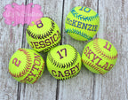 Custom Embroidered Softball- Custom Softball Team Gift