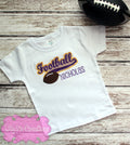 Football Team Spirit Applique Shirt - Kids Football Shirt