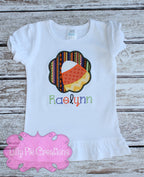 Halloween Candy Corn Applique Shirt - Halloween Girls Shirt