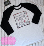 In a World Full of Grinches Christmas Shirt - Adult Christmas Raglan