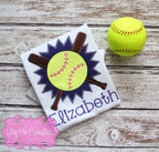 Kids Softball or Baseball Applique Shirt, Perfect for Baseball or softball sibling