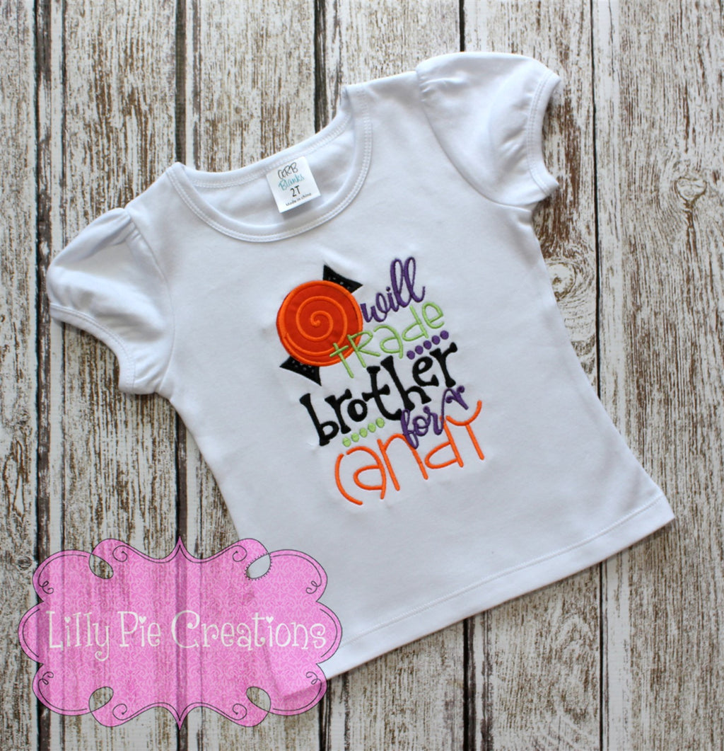 Will Trade Brother/Sister for Candy Halloween Shirt